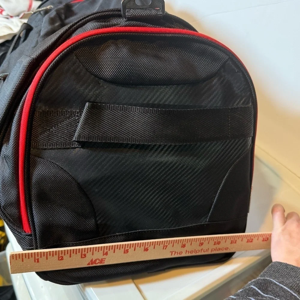 Ducati Corse Duffel Barrel Sport Bag Black and Red 23 inch Travel Novelty